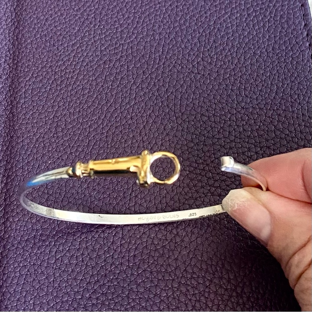 14k Gold and 925 Silver Bracelet by HOGAN & BOLAS - Picture 10 of 14